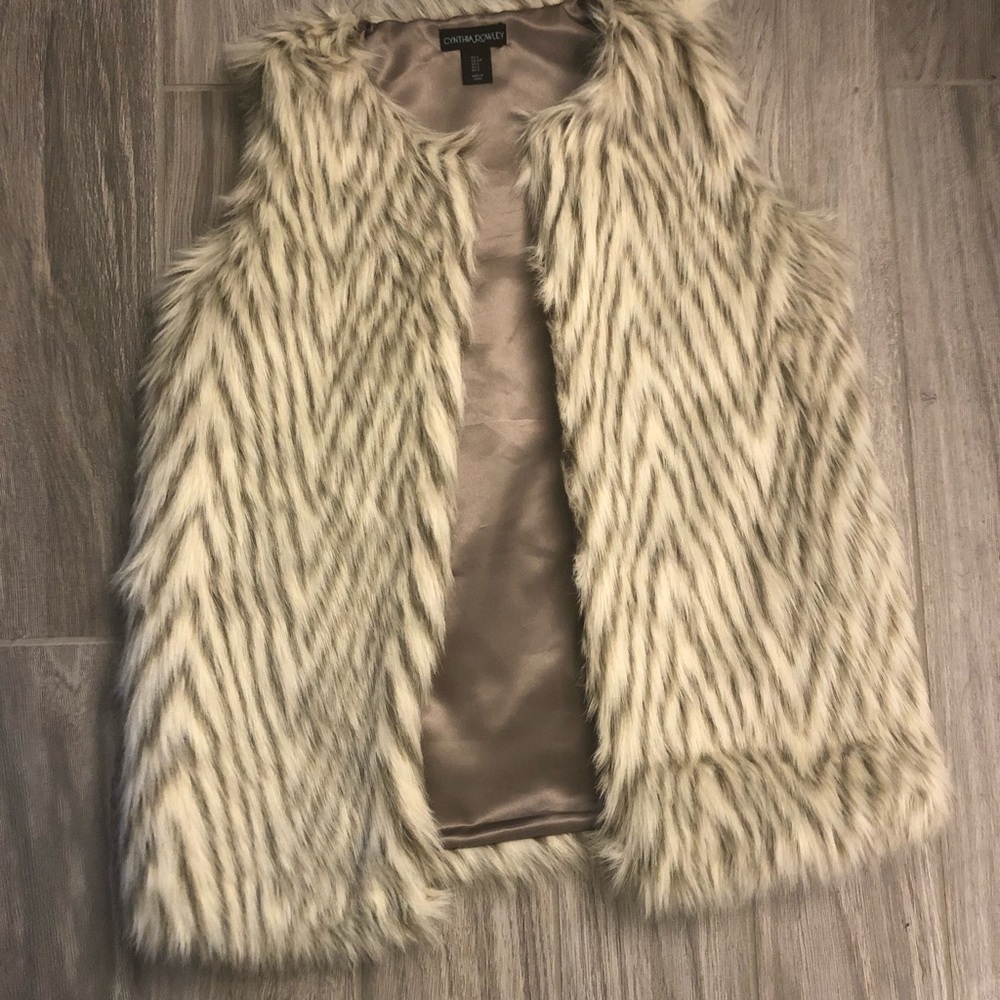 Cynthia Rowley Faux Fur Vest